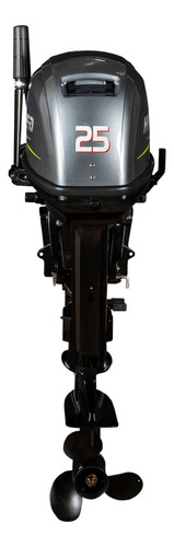 Motor De Popa 25hp A Gasolina 2 T Hidea Hd25fhes Black