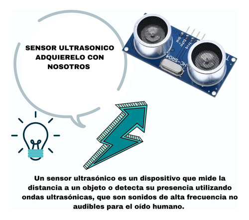 Sensor Ultrasonico Arduino 2 Piezas