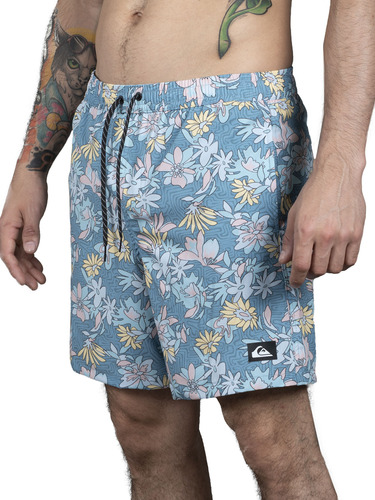 Short De Baño Quicksilver Sunday Stroll Volley Hombre Moda C