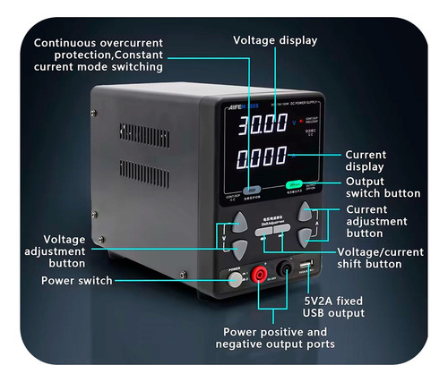 Fuente De Alimentacion Regulable Digital Aifen 3005 30v 5a