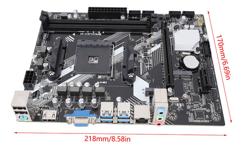 Placa Madre Atx B550m-k Ddr4 De 64 Gb Como Máximo Nvme 2.2 P