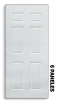Comprar Puertas Entamboradas Blanca 6 Paneles Cuarto 70x210