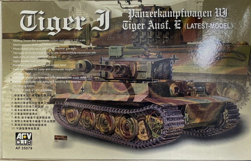 Afv Tiger I 1/35 Ausf.e Versión Final Cañón Metal - C/extras