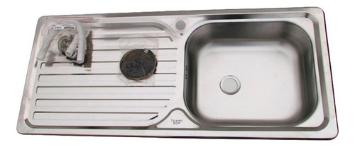 Lavaplato Empotrado 100x44 Acero Inoxidable Izquierdo