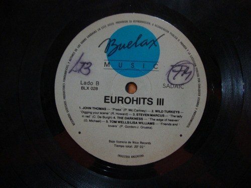 Sin Tapa Disco Eurohits Volumen 3 Buelax Music E0