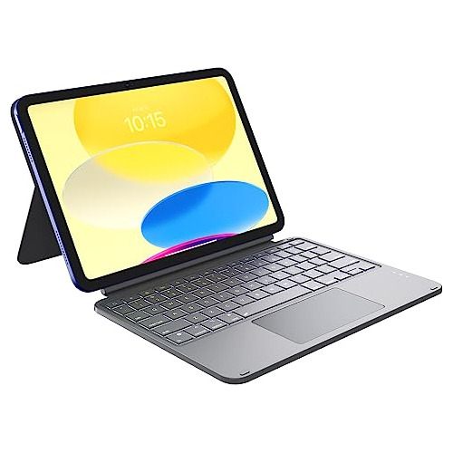 Ausdom iPad 10th Generation Keyboard: Multi-touch Trackpad K