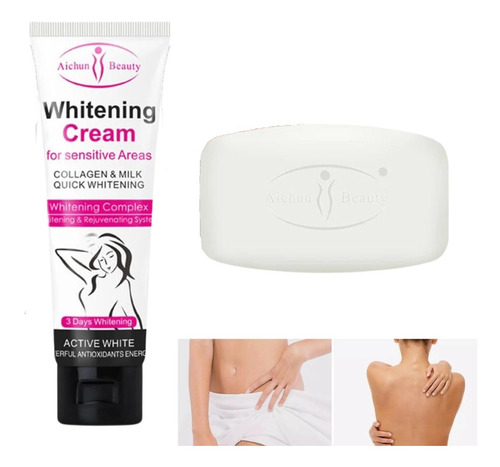 Crema Corporal Aclarante + Jabón Aclarante Zona Intima Axila