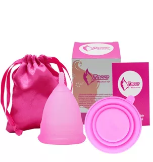 Copa Menstrual + Vaso , Aneer Silicon, Suaves Y Seguras