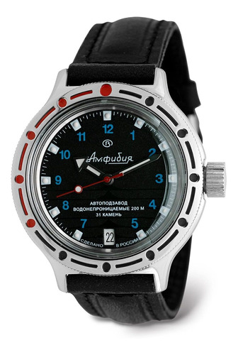 Reloj Hombre Vostok 420268-l-bt Automático Pulso Negro En