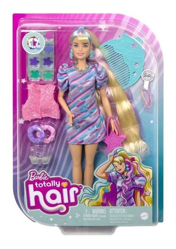 Barbie Fashion Totally Hair 30cm Acessórios Para Cabelo