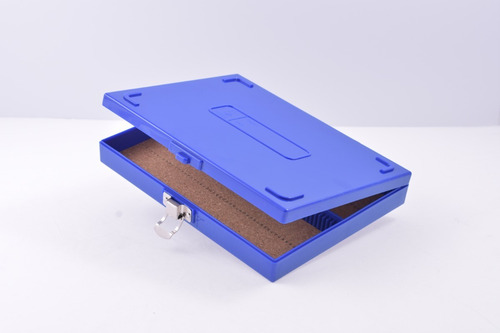 Caja Para Transportar 100 Portaobjetos Azul. Uso Ind/esc