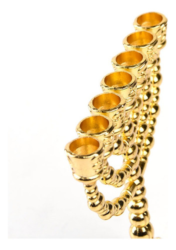 Candelabro De Candelabro Judío Con Forma De Menorá, 7 Ramas,