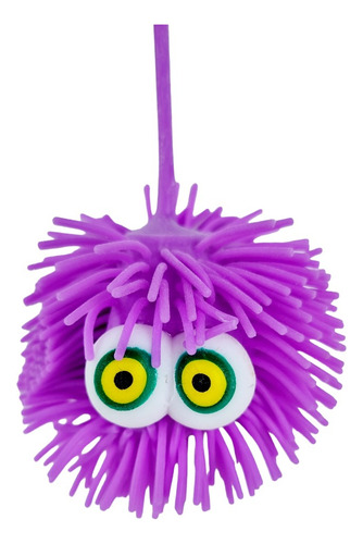 Yoyo De Goma Monstruito Luminoso Luces Con Flecos X6 Uni