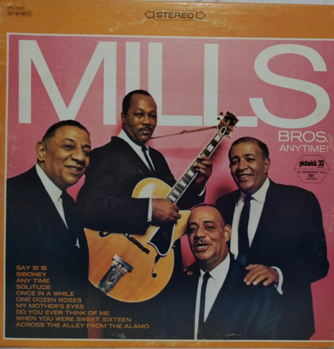 Mills Bros  Anytime! Lp Made In Usa Impecable