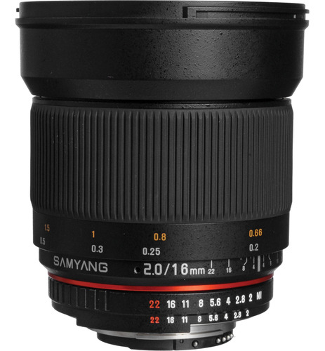 Samyang 16mm F/2.0 Ed As Umc Cs Lente Para Nikon