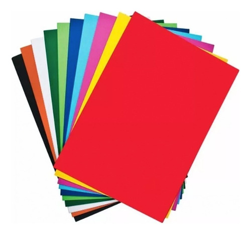 Pack 12 Cartulinas Colores Surtidos A4 250g Escolar