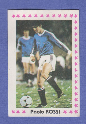 1982 Futbol Italia Paolo Rossi Tarjeta Unica Album Uruguay