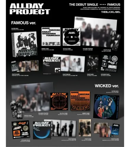 【抜けなし】ALLDAY PROJECT FAMOUS サイン CD Allday Project - [famous] O Single De Estreia, Famous | MercadoLivre