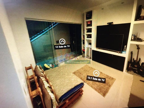 Imagem 29 de 30 de Casa Com 3 Dormitórios À Venda, 300 M² Por R$ 440.000,00 - Jardim Santa Cristina - Santo André/sp - Ca4371