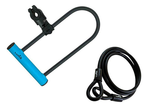 Candado Bicicleta Luma U Lock Enduro Kit 35hu Color Azul