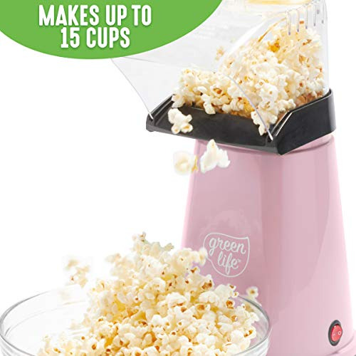 Electric Popcorn Maker Hot Air Popper, Corn Kernal Meas...