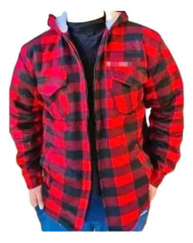 Camisa Leñadora Hombre Con Chiporro, Talla Normal Invierno