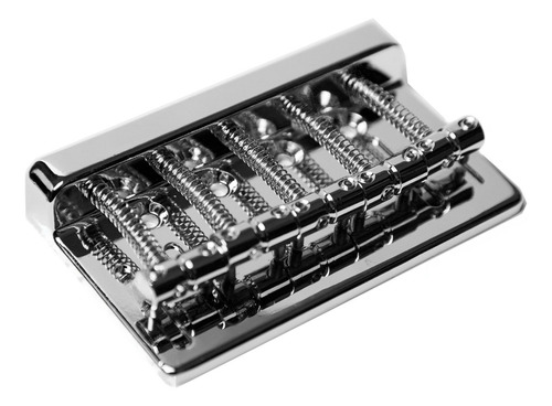 Puente De Lujo Bajo 5 Cuerdas Para Fender, Yamaha Y Otros Color Plateado