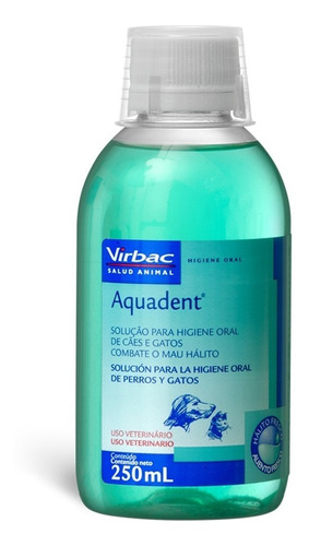 Aquadent 250ml - Combate Mal Halito Cães - Virbac