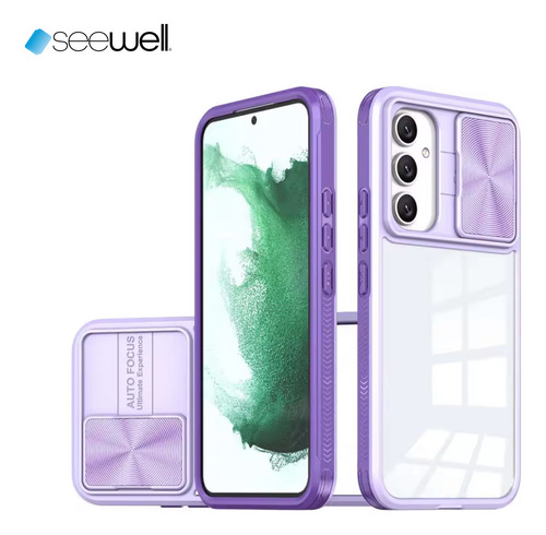 Capa Capinha Case Anti Impacto Com Proteção Na Câmera Slide Para Galaxy S25 Plus - Cor Roxo