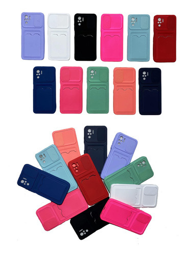 Capa silicone cover Genérica xiaomi Porta Cartão lilás para Xiaomi Linha redmi Redmi note 10 6.43 de 1 unidade