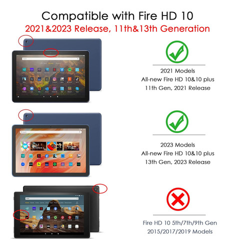 Fire Hd 10 Tablet Fire Tablet 10 Case Kids, Kindle Fire Hd A