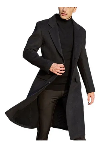 Abrigo largo de lana para hombre hotsell