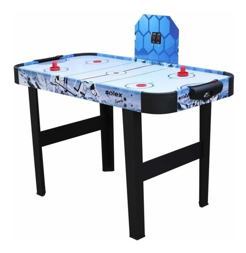 Mesa De Hockey De Aire Solex Con Discos Y Empujadores
