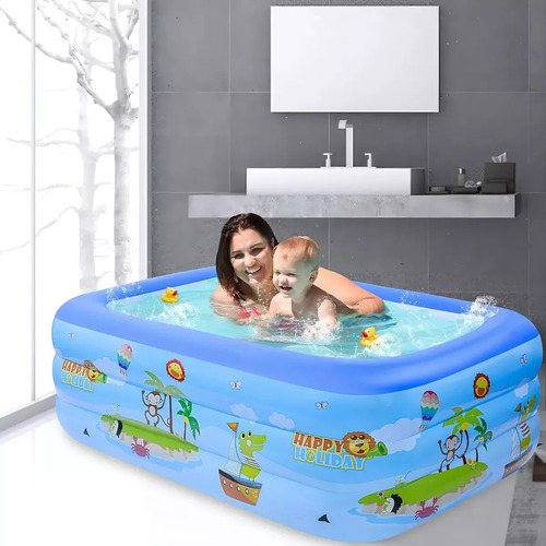 Piscina Inflable Family Pool Niños Rectangular 1,30 Metros