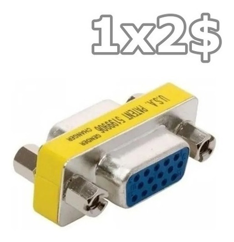 Union Adaptador Db15 Hh Vga Coupler 