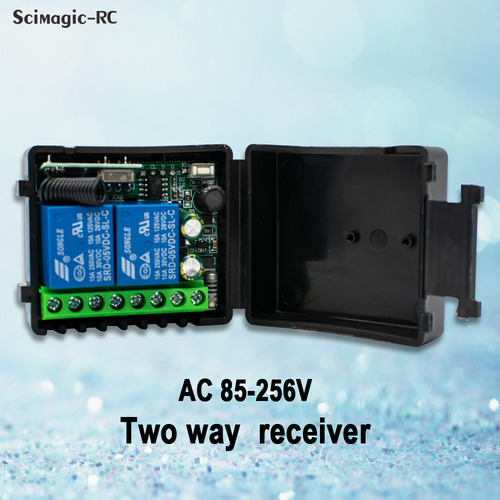 Interruptor Receptor De Control Remoto De 433 Mhz Para Puert
