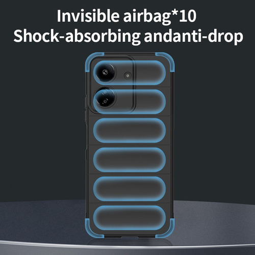 Nueva Funda Rudo Uso Silicona Para Redmi 13c/poco C65+2 Mica