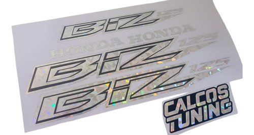 Calco Honda Biz 125 Holografico Diamonds