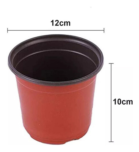 Macetas Redondo Flexible 12x10cm Terracota, Pack 100 Piezas