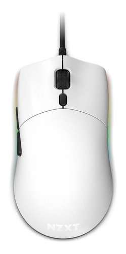 Imagen 4 de 5 de Mouse Gamer Nzxt Lift White Rgb Ambidiestro
