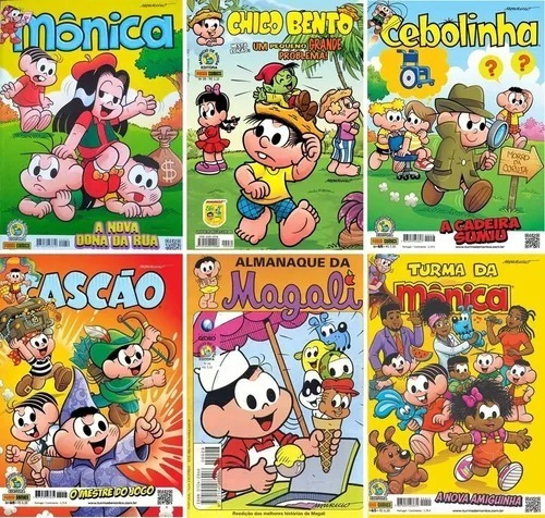 Gibis Turma Da Mônica Novos Kit Com 100 Gibis Há Repetiçoes.