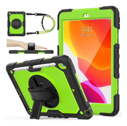 Funda Para iPad 8/7 - Verde/negra