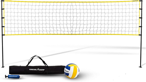 Red De Voleibol Forever Champ, Regulable, Con Bolso