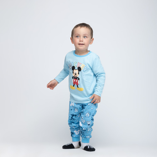 Pijama Niño Mickey Awesome Celeste Disney
