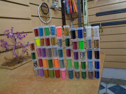 Imagen 5 de 8 de Gibre Purpurina Brillito Glitter Combo X Los 40 Colores.