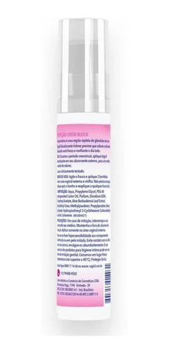 Imagen 2 de 4 de Desodortante Íntimo Femenino Vagisil Olor Block 60 Ml Aeroso