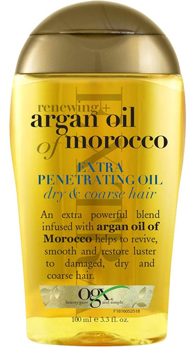 Aceite Argán Marrueco Extra Penetrante Cabello Seco 100ml
