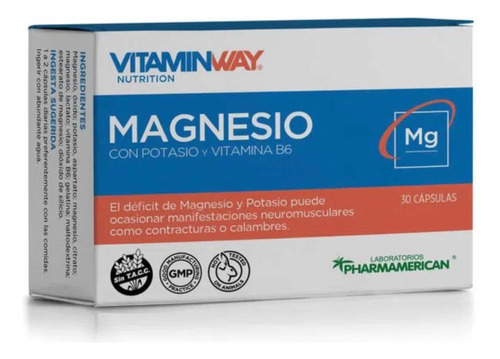 Suplemento Dietario Magnesio X 30 Cápsulas
