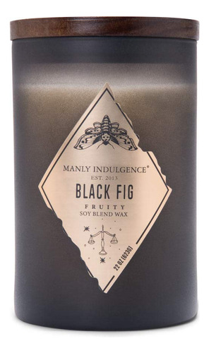 Manly Indulgence Vela Perfumada De Higo Negro, Coleccin Rebe