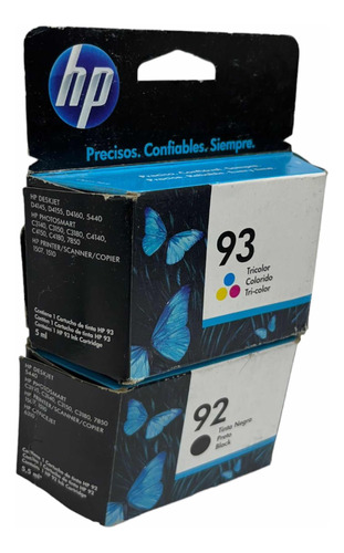 Combo 2 Cartuchos Hp 92 Negro 93 Color Original C9362wl